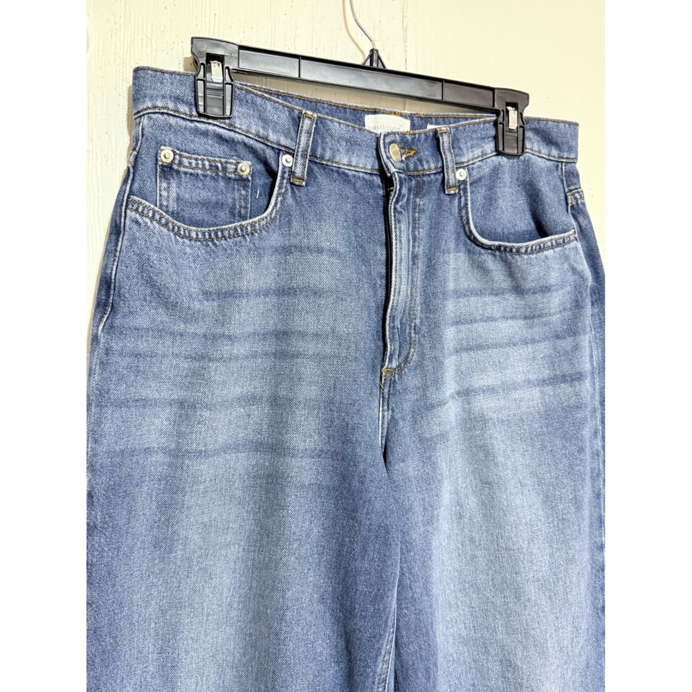 Westbound Quinn Wide Leg Jeans Medium Wash High Rise Denim Size 12R